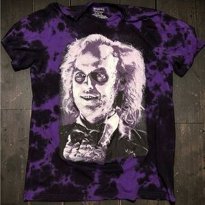 Purple Beetlejuice Tie-Dye Shirt